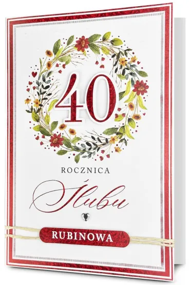 Karnet okoliczno�ciowy B6 z kopert� 40 Rocznica �lubu PAN DRAGON  PD HM200-3407