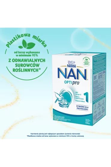 Nestle Nan Optipro 1 Mleko pocz�tkowe dla niemowl�t od urodzenia 650 g