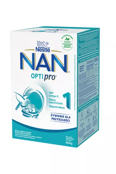 Nestle Nan Optipro 1 Mleko pocz�tkowe dla niemowl�t od urodzenia 650 g
