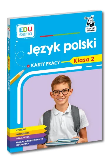 J�zyk polski. Karty pracy. Klasa 2. Kapitan Nauka. Karty pracy - Natalia  Kostrzewa