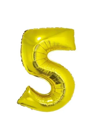 Godan Balon cyfra 5 z�oty 85cm