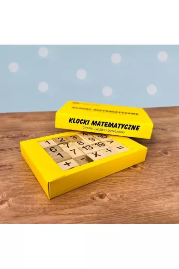 Klocki edukacyjne - Cyfry, liczby i dzia�ania mat.