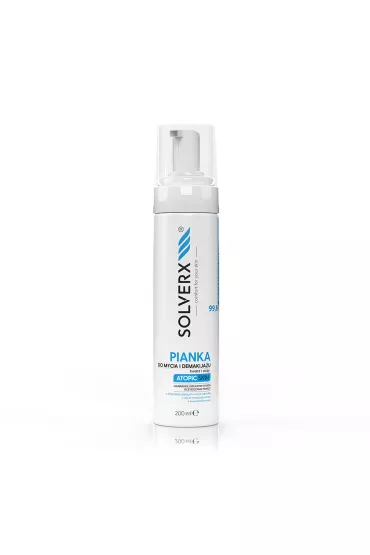 Solverx Pianka do mycia i demakija�u twarzy i oczy do sk�ry atopowej 200 ml