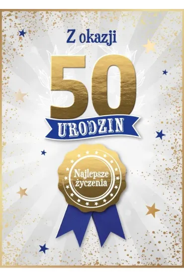 Armin Style KARNET URODZINY 50 B6 Z KOP AS GM-1295 FOL