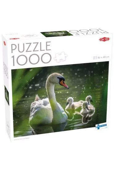 Puzzle 1000 el. �ab�d� na jeziorze z dzie�mi Tactic