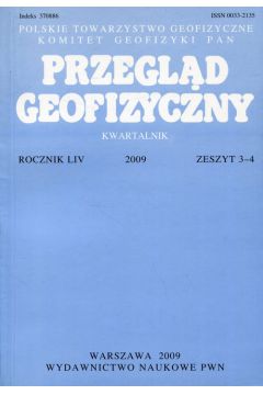 Przegld Geofizyczny Rocznik LIV 2009 Zeszyt 3-4