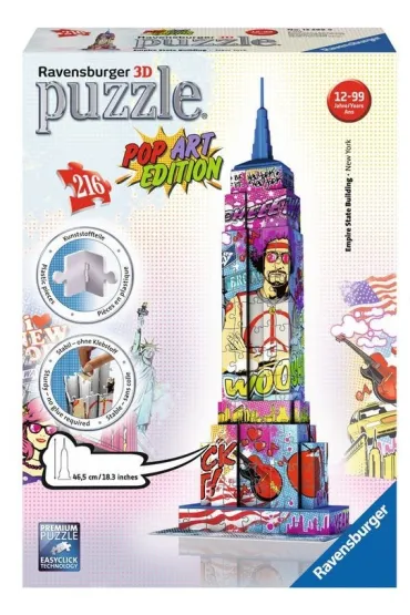 Puzzle 3D 216 el. POP ART Empire State Ravensburger