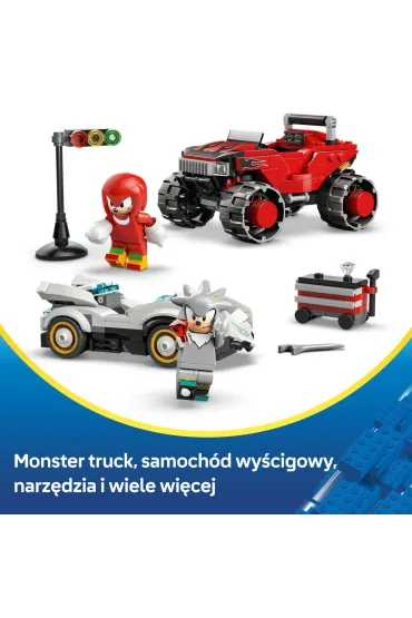 LEGO Sonic the Hedgehog Silver w samochodzie kontra Knuckles w monster trucku 77118