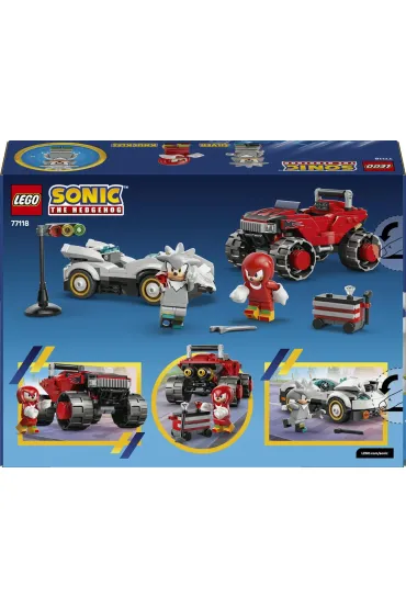LEGO Sonic the Hedgehog Silver w samochodzie kontra Knuckles w monster trucku 77118