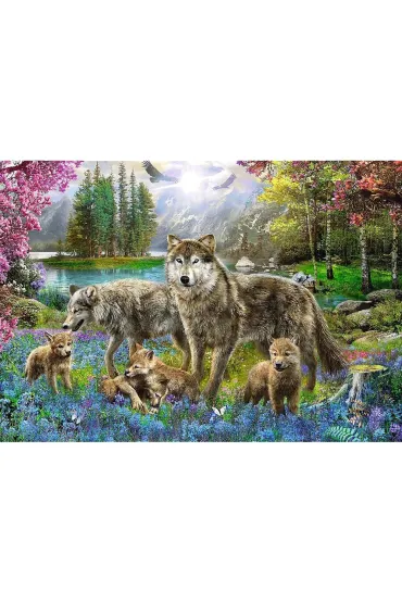 Puzzle 1000 el. Wilcza rodzina Trefl