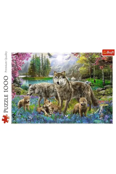 Puzzle 1000 el. Wilcza rodzina Trefl