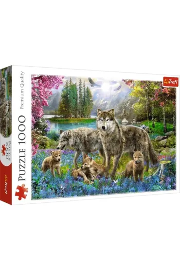 Puzzle 1000 el. Wilcza rodzina Trefl