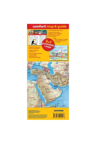 comfort!map&guide XL Dubaj, Abu Zabi 2w1 1:1 550 000