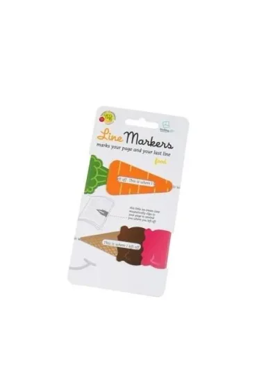 Thinking Gifts LineMarkers Wskazuj�ce zak�adki - Jedzenie