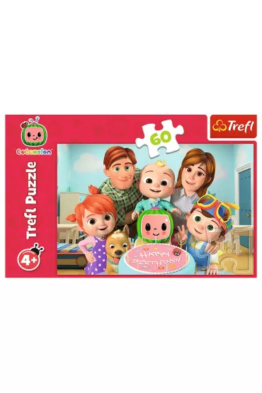 Puzzle 60 el. Cocomelon, Wspania�y dzie� Trefl