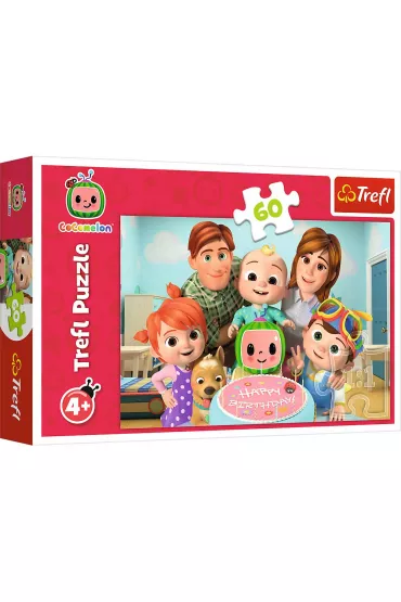 Puzzle 60 el. Cocomelon, Wspania�y dzie� Trefl