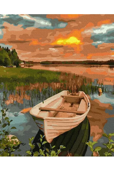 Twoje Hobby Malowanie po numerach - ��d� o zachodzie 40x50cm