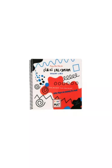 Strigo Funny Mat White - Mini Set Ksi��eczka do kolorowania Drawing Lines 23x23cm