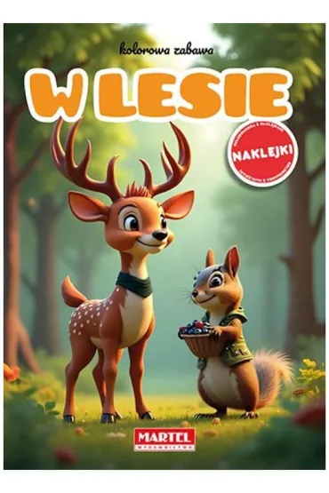 Kolorowanka z naklejkami Kolorowa zabawa W lesie - Maciej  Ratajczyk