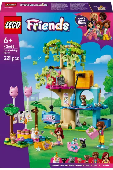 LEGO Friends Kocie przyj�cie urodzinowe i domek na drzewie 42666