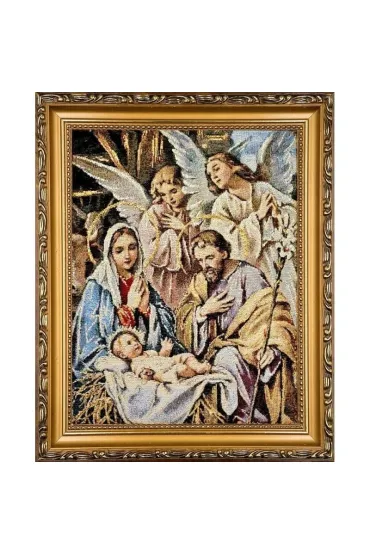 Obraz Haftowany Szopka Betlejemska 27,5x22cm
