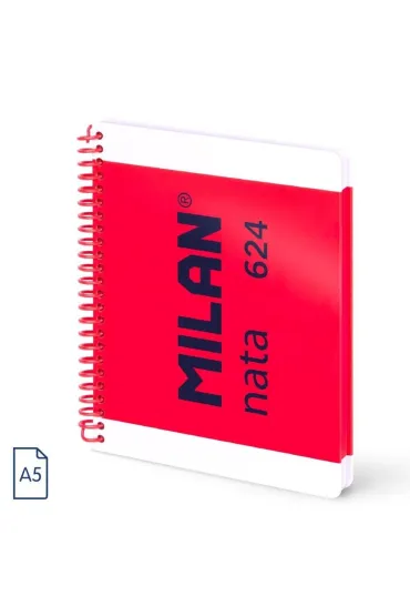 Milan Zeszyt na spirali A5 1918 r�owy czysty 80 kartek