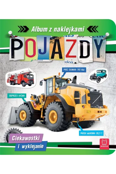 Pojazdy. Album z naklejkami. Ciekawostki i wyklejanie - Agnieszka Bator