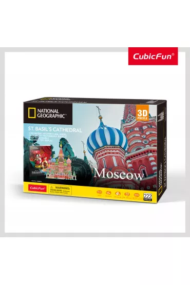 Puzzle 3D 222 el. Sob�r �wi�tego Bazyla Cubic Fun