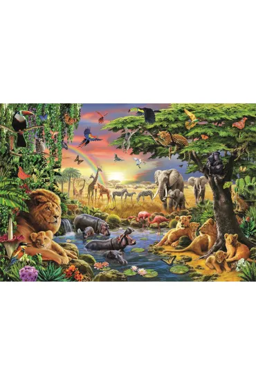 Puzzle 2000 el. HQ The African Gathering Clementoni