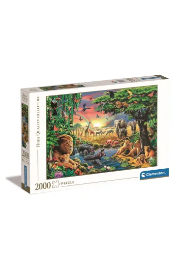 Puzzle 2000 el. HQ The African Gathering Clementoni