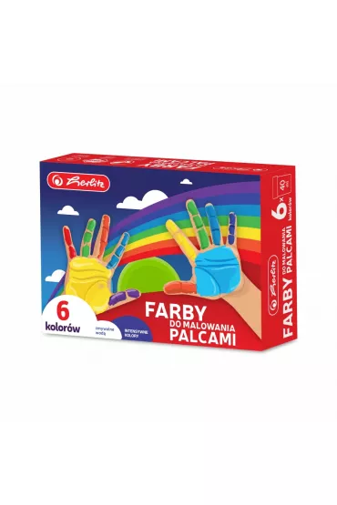 Herlitz Farby do malowania palcami 6 kolor�w