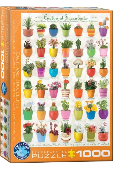 Puzzle 1000 el. Cacti & Succulents Eurographics