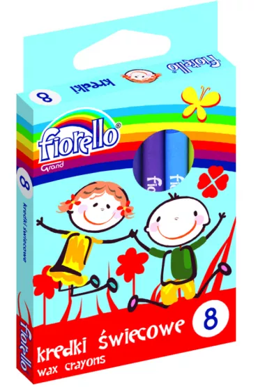 Fiorello Kredki �wiecowe 8 kolor�w