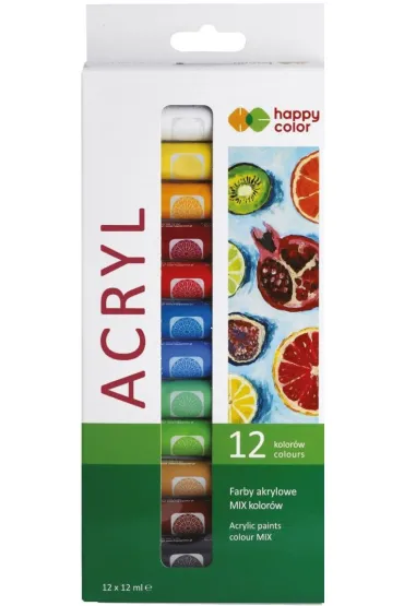 Happy Color Farby akrylowe 12x12ml