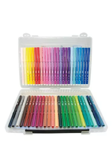 Milan Flamastry Peacock w plastikowej walizce 50 szt.
