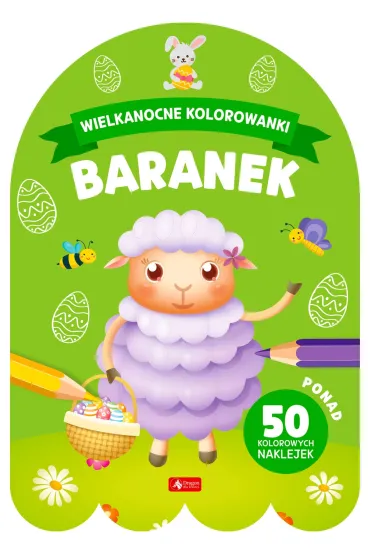 Wielkanocne kolorowanki. Baranek