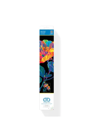 Diamond Dotz Haft diamentowy - Adults Flocked Neon Floral 35.5x45.7cm