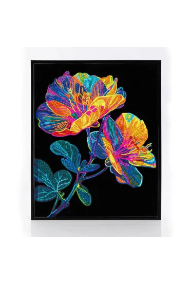 Diamond Dotz Haft diamentowy - Adults Flocked Neon Floral 35.5x45.7cm