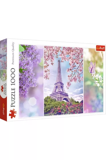 Puzzle 1000 el. Wiosna w Pary�u Trefl