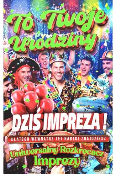 Yeku Karnet Urodziny m�skie