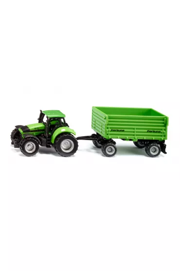 Traktor Deutz-fahr z przyczep� 2-osiow� fortuna Siku S1606