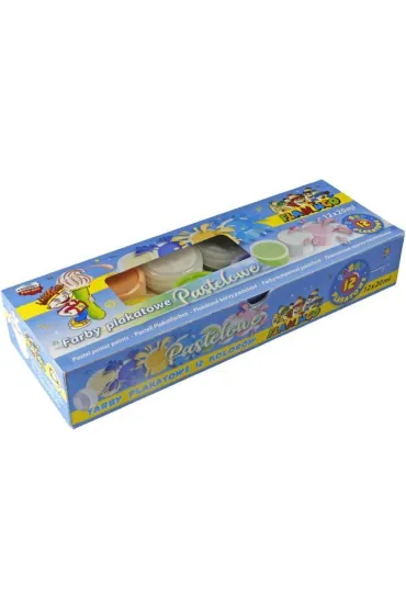 Titanum Farby plakatowe pastelowe 12 x 20 ml