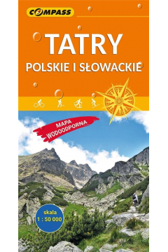 Mapa wodoodporna Tatry Polskie i Sowackie 1:50 000