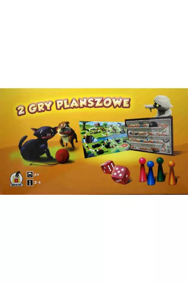 Pies i Kot / Skarby Faraona (2 gry planszowe) GOBLIN