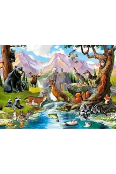 Puzzle 70 el. Zwierz�ta le�ne Castorland