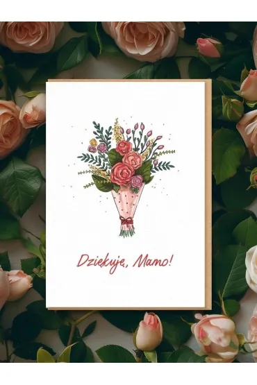 Kartka okoliczno�ciowa dla mamy Dzi�kuj� Mamo