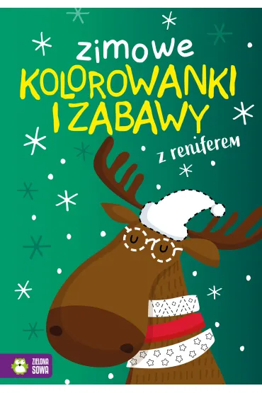 Zimowe kolorowanki i zabawy z reniferem