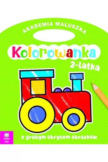 Lokomotywa. Akademia maluszka. Kolorowanka 2-latka