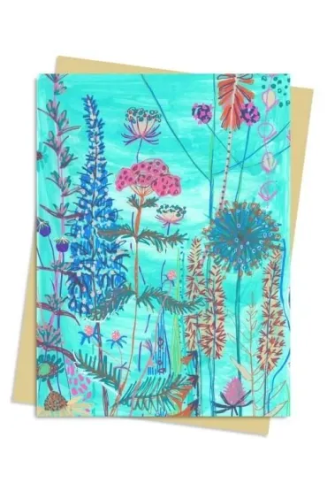 Flame Tree Karnet B6 Niebieski ogr�d Lucy Innes William