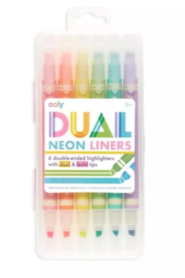 Ooly Flamastry neonowe Dual Liner 6 szt.